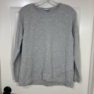 Pure Jill Long Sleeve Crew Neck Pullover Women’s S Gray